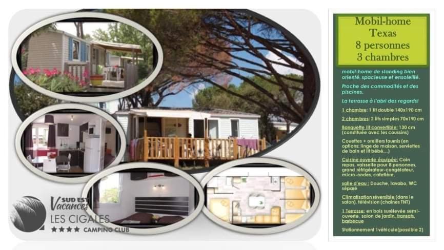 Mobil Home Detente 8 Personnes ลูมีย์ ภายนอก รูปภาพ